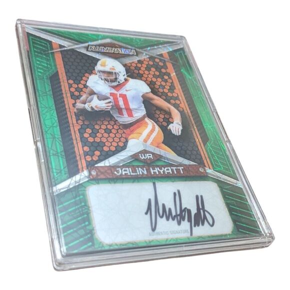 2023 Wild Card Alumination Jalin Hyatt SP Green Snakeskin Auto RC /35 Giants‎ - Picture 1 of 3